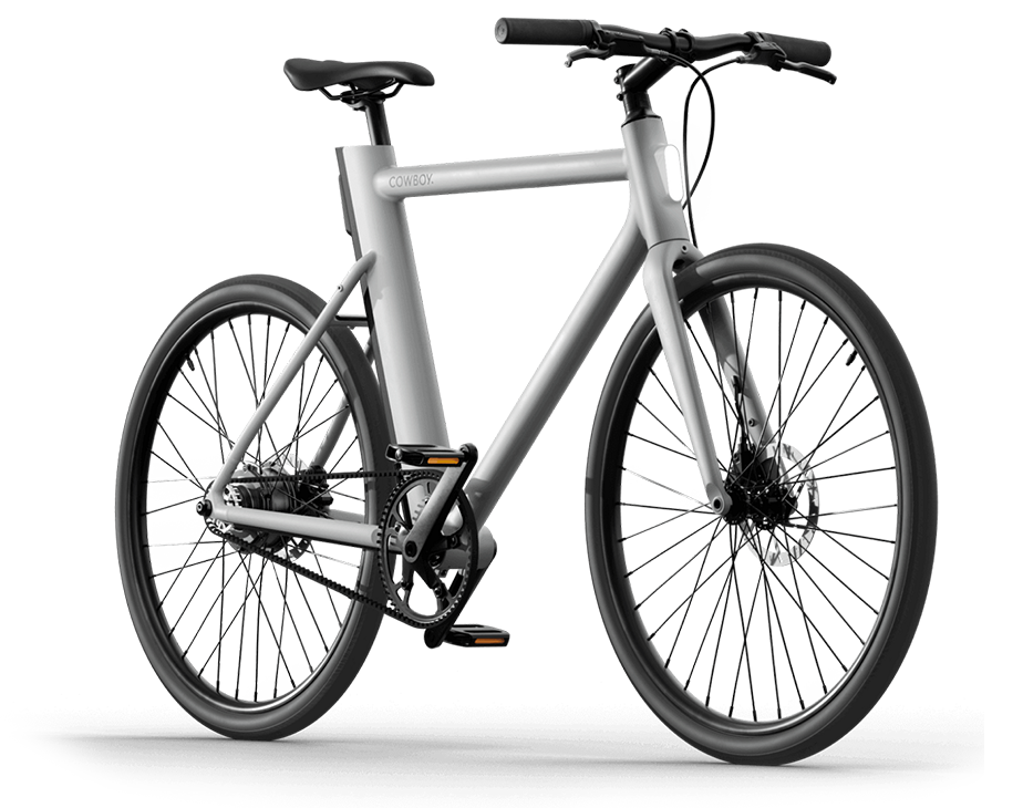 White modern bicycle